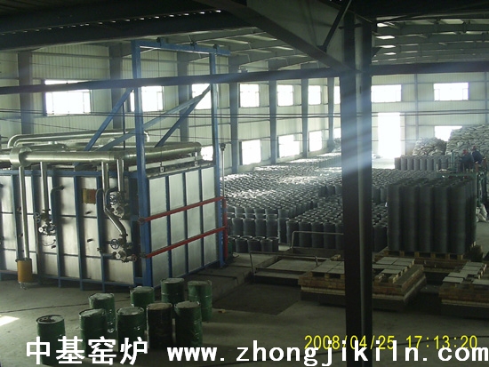 Silicon carbide can shuttle kiln production workshop