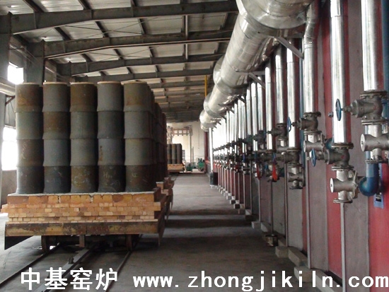 Steel sponge iron kiln.