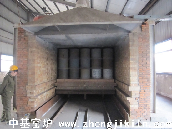 Blast furnace gas tunnel kiln