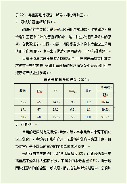 隧道窑:固体碳还原法制取炼钢海绵铁的工艺